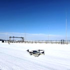 Experimental site with gantry crane system in winter  © Marten Schmidt